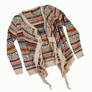 Styleholic Striped Cardigan with Tassels size S/M